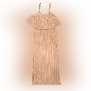 Champagne semi-formal unworn dress. Size 8.